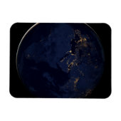 街灯のある全地球 マグネット (横)