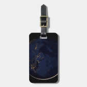 街灯のある全地球 ラゲッジタグ (正面縦)