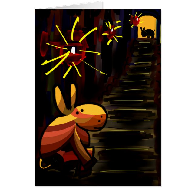 街灯の下のろば (正面)