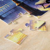 街灯の下の踊りパズル ジグソーパズル (側面)