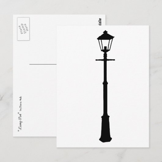 街灯はがき ポストカード (正面/裏面)