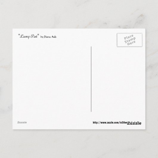 街灯はがき ポストカード (裏面)