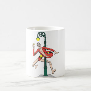街灯を包むプラスチックの男 コーヒーマグカップ