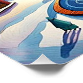 街角のクリスマスツリー1 ポスター (コーナー)