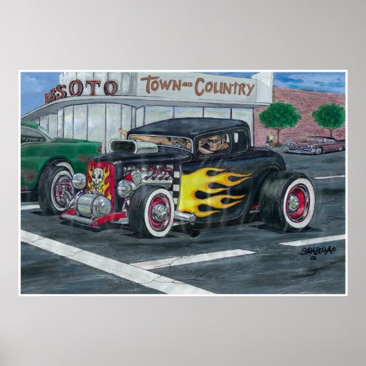 街路風景 ポスター (正面)