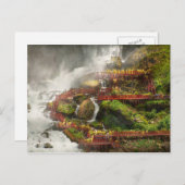 街 - ニューヨーク州ナイアガラフォールズ - 風の洞窟ツアー ポストカード (正面/裏面)