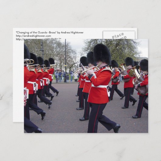 衛兵の交代 – 真鍮 ポストカード (正面/裏面)
