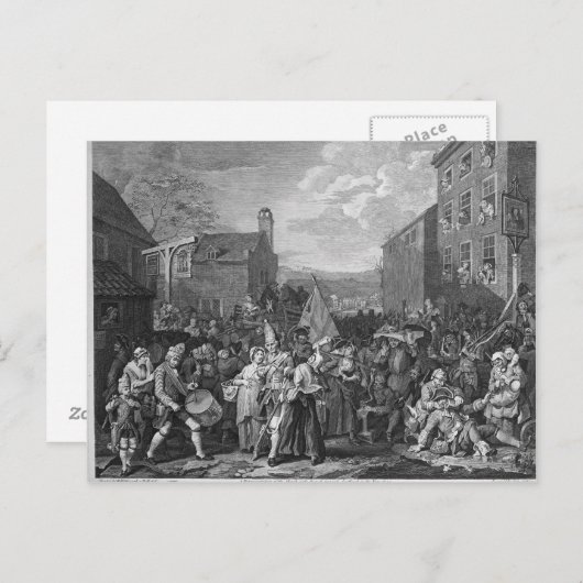 衛兵行軍代理 ポストカード (正面/裏面)