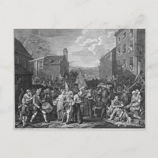 衛兵行軍代理 ポストカード (正面)