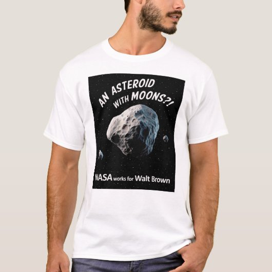 衛星を持つ小惑星 HPT Tシャツ (正面)