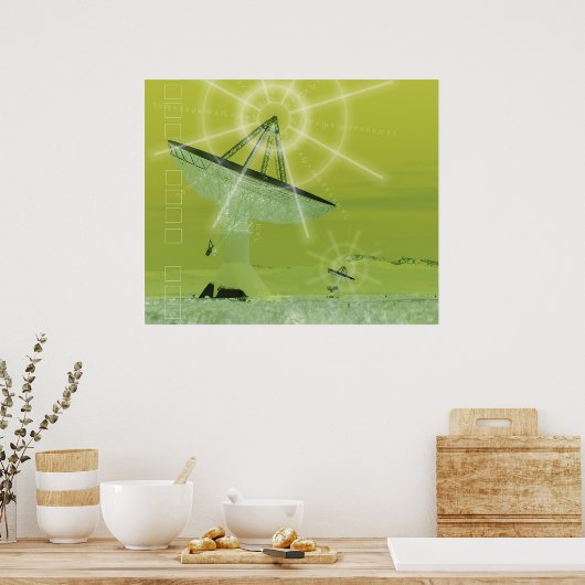 衛星ディッシュ ポスター (キッチン)