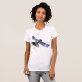 衛星デザインの女性用Tシャツ Tシャツ (正面フル)