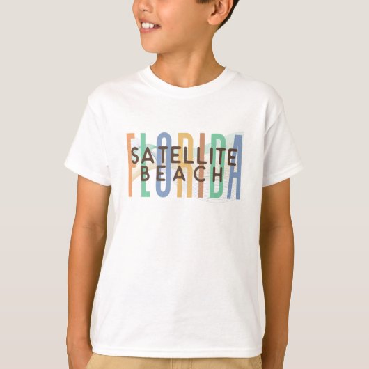 衛星ビーチフロリダ州（砂波） Tシャツ (正面)