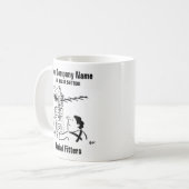 衛星放送用ディッシュまたは航空機用フィッター コーヒーマグカップ (正面左)