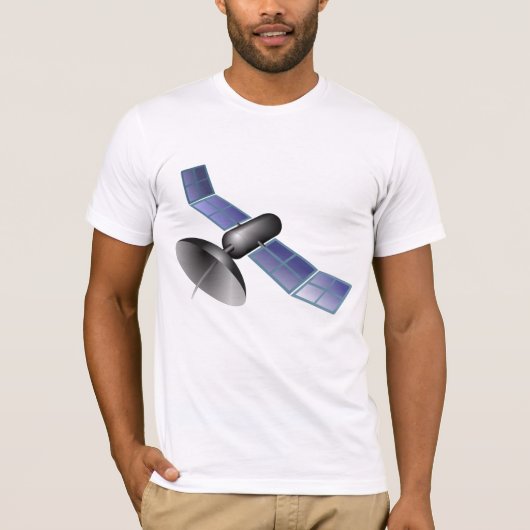 衛星 メンズTシャツ Tシャツ (正面)