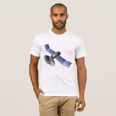 衛星 メンズTシャツ Tシャツ (正面フル)