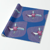 衛星 ラッピングペーパー (アンロールド)