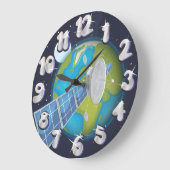 衛星 ラージ壁時計 (傾斜)