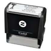 衛生シンプル蛇白黒の医療器 セルフインキングスタンプ (商品)