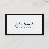 衛生主義者ラグジュアリーダイヤモンドキルトデンタル 名刺 (正面)