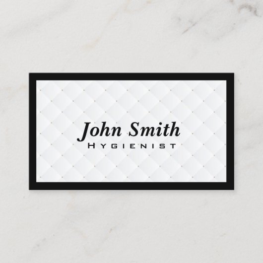 衛生主義者ラグジュアリーダイヤモンドキルトデンタル 名刺 (正面)