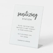 衛生化駅 | Covid-19モダン結婚の 台座サイン (正面)