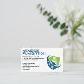 衛生化 | 燻蒸清潔スーツ 名刺 (スタンド正面)