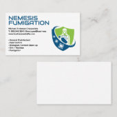 衛生化 | 燻蒸清潔スーツ 名刺 (正面/裏面)