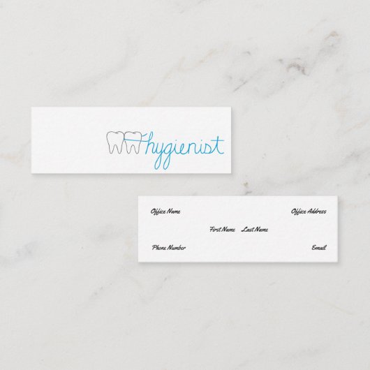 衛生士ミニ名刺 スキニー名刺 (正面/裏面)