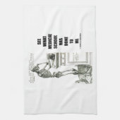 衛生学校が私にしたことを見て下さい(Vesalius) キッチンタオル (縦)