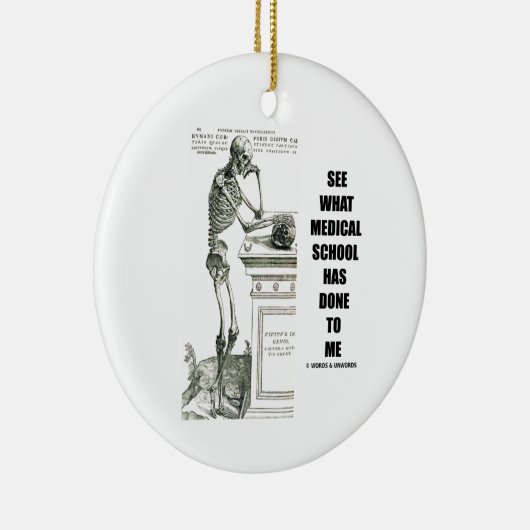 衛生学校が私にしたことを見て下さい(Vesalius) セラミックオーナメント (右)