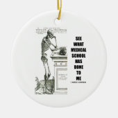 衛生学校が私にしたことを見て下さい(Vesalius) セラミックオーナメント (正面)