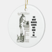 衛生学校が私にしたことを見て下さい(Vesalius) セラミックオーナメント (左)