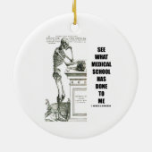 衛生学校が私にしたことを見て下さい(Vesalius) セラミックオーナメント (裏面)