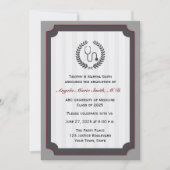 衛生学校の卒業カード 招待状 (正面)