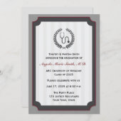 衛生学校の卒業カード 招待状 (正面/裏面)