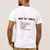 衛生学校- Pritzkerの医科大学院 Tシャツ (裏面)