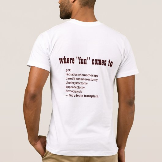 衛生学校- Pritzkerの医科大学院 Tシャツ (裏面)