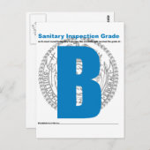 衛生検査等級 ポストカード (正面/裏面)