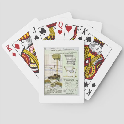 衛生用品のカタログからのトリトンクローゼット トランプ (裏面)