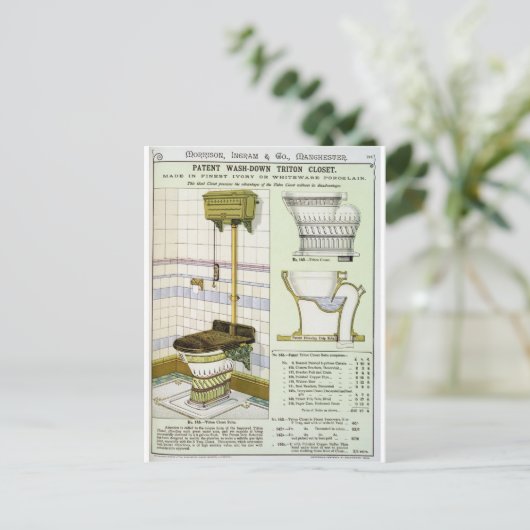 衛生用品のカタログからトリトンクローゼットp ポストカード (スタンド正面)