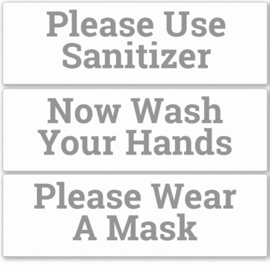 衛生衛生シール シール (正面)