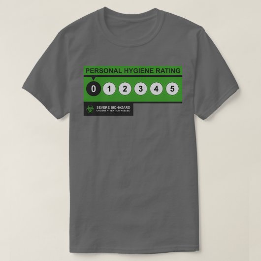 衛生評価ゼロ Tシャツ (デザイン正面)