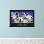 衛生：感動的引用文 キャンバスプリント (インサイチュ (ウッドフロア))