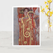 衛生、衛生、グスタフクリムト カード (黄色い花)