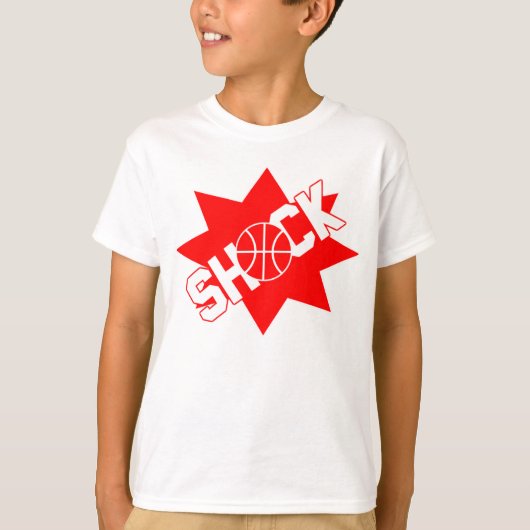 衝撃のバスケットボールのTシャツ Tシャツ (正面)