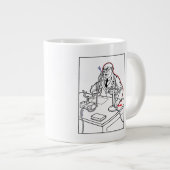 衝撃の電話 ジャンボコーヒーマグカップ (正面右)
