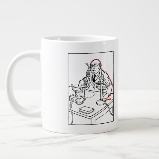 衝撃の電話 ジャンボコーヒーマグカップ (左)