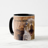 衝撃を与えられたリス マグカップ (正面左)