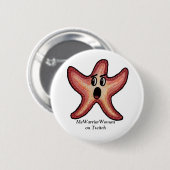 衝撃を受けたヒトデ、MeWarriorWoman on Twitch 缶バッジ (正面&裏面)